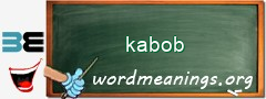 WordMeaning blackboard for kabob